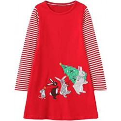 Red Rabbit Christmas Dress