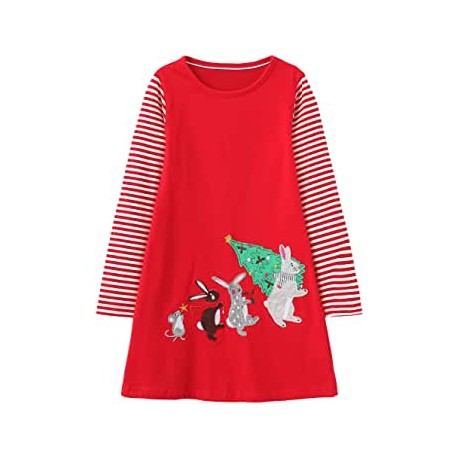 Red Rabbit Christmas Dress