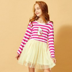 Pink Stripe Cat Tutu Dress