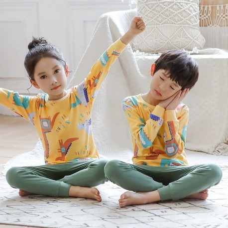Yellow Dinosaurs Pyjamas