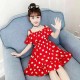Red Polkadot Sabrina Dress