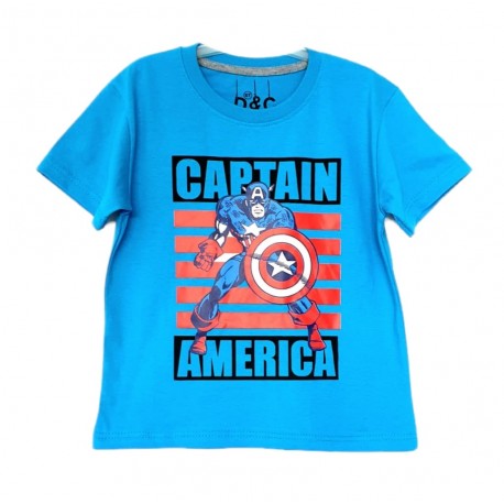 Blue Red Captain America Tee