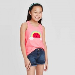 Cat & Jack Rainbow Flip Sequins Tank Top