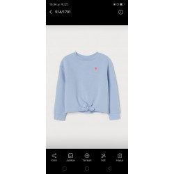 H&M Blue Heart Sweater