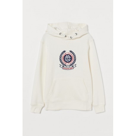 H&M White NYC Hoodie Sweater