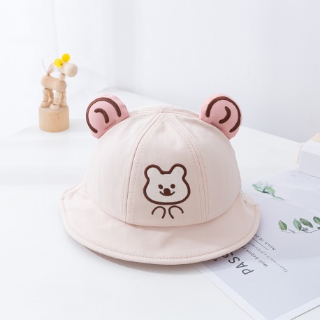 Cream Bear Ear Hat