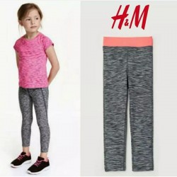 H&M Orange Grey Sport Leggings