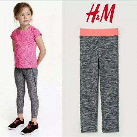 H&M Orange Grey Sport Leggings