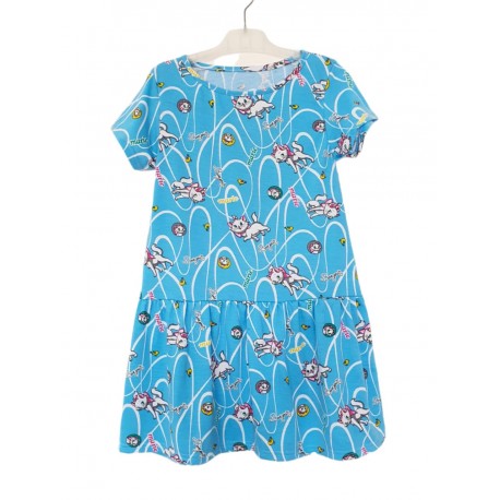 Blue Marie Cat Dress