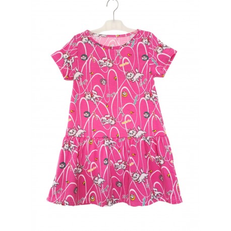 Fucshia Marie Cat Dress