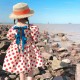 Red Polkadot Back Ribbon Dress