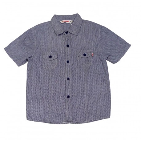 Cool Kids Blue Grey Pocket Shirt