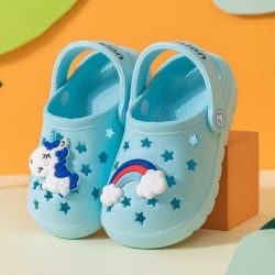 Blue Rainbow Unicorn Rubber Shoes
