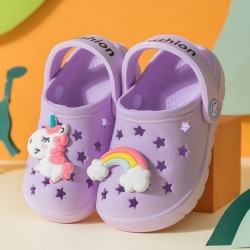 Purple Rainbow Unicorn Rubber Shoes