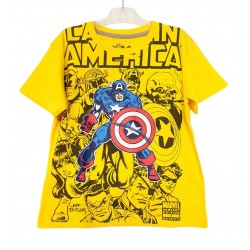 Yellow Captain America Tee