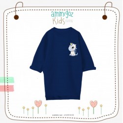 Navy Cute Unicorn Dress
