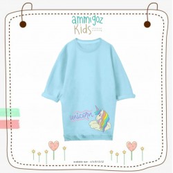 Blue Rainbow Unicorn Dress