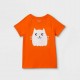 Cat n Jack Orange Hamster Flip Sequins T-Shirt