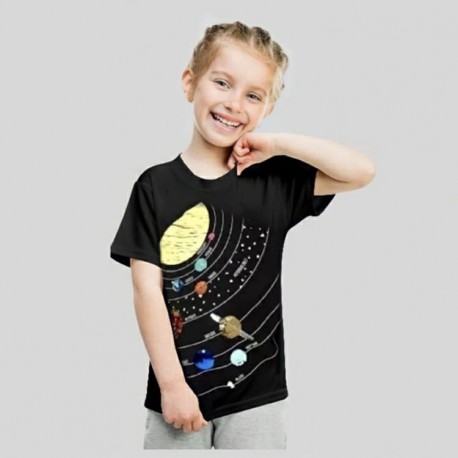 Cat n Jack Black Space Flip Sequins T-Shirt