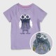 Cat n Jack Purple Owl Flip Sequins T-Shirt