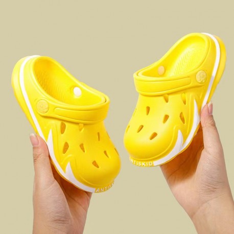 Yellow Flame Rubber Shoes