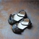 Brown L-V Ribbon Flat Shoes