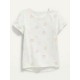OldNavy Off-White Smiley T-shirt
