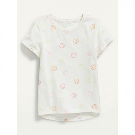 OldNavy Off-White Smiley T-shirt