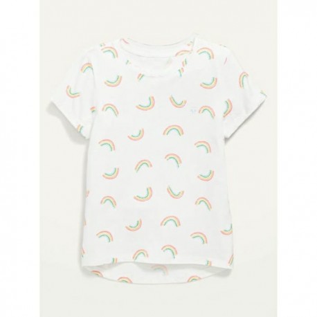 OldNavy Off-White Rainbow T-shirt