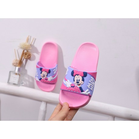 Pink Purple Minnie Mouse Slippers