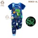Barbieliya Space Dinosaur Glow in the Dark Pyjamas