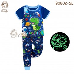 Barbieliya Space Dinosaur Glow in the Dark Pyjamas