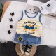 Awesome Tiger Set Blue Pants