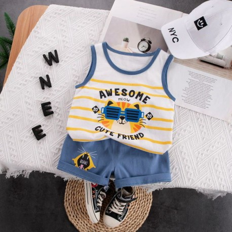 Awesome Tiger Set Blue Pants