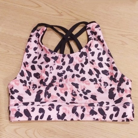 Anko Peach Leopard Sport Bra