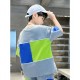 Grey Blue Green Pocket Top Set Pants