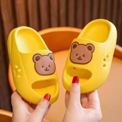 Yellow Smile Bear Slippers