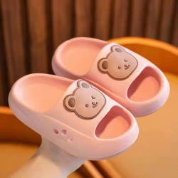 Pink Smile Bear Slippers