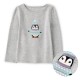 Gymboree Grey Penguin LS Top