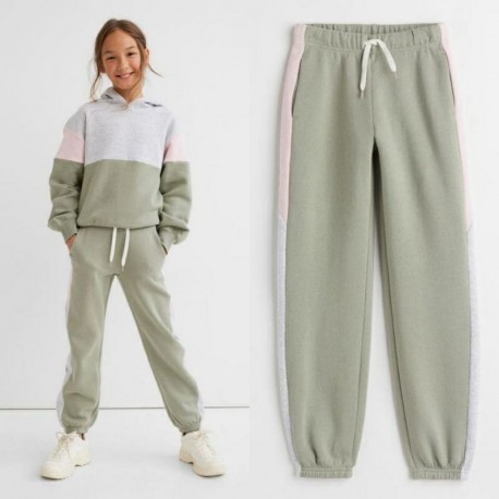 H&M Sage Pink Side Jogger Pants