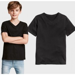 H&M Black V-Neck T-Shirt