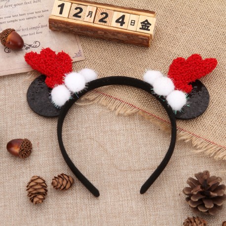 Minnie Mouse Pom-pom Christmas Headband