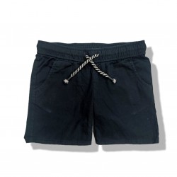 Place Black Pull On Short Pants