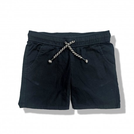 Place Black Pull On Short Pants