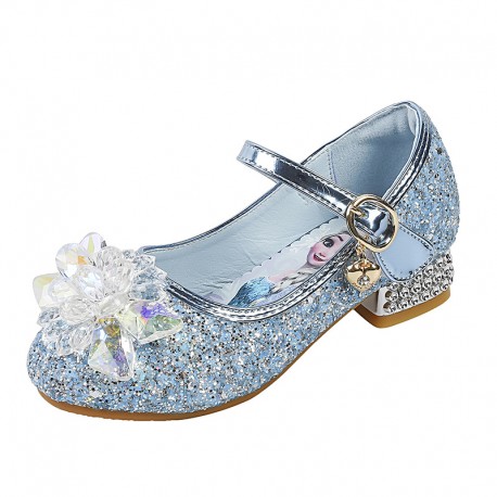 Blue Frozen Princess Glittery Sparkle Shoes