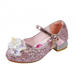 Pink Frozen Princess Glittery Sparkle Shoes