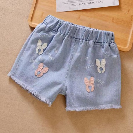 Four Bunny Ears Denim Short Pants