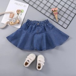 Dark Blue Denim Skirts