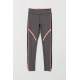 H&M Grey Orange Sport Leggings