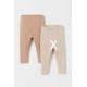 H&M Light Brown Ribbed Leggings